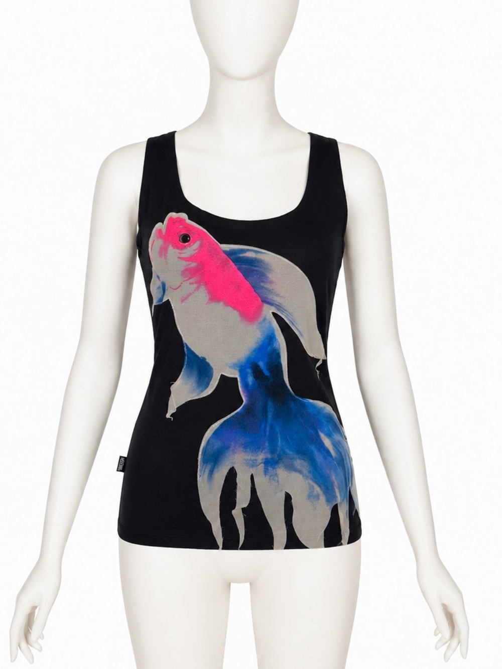 Vintage Moschino Y2K Japanese Koi Fish Graphic Top - RARE